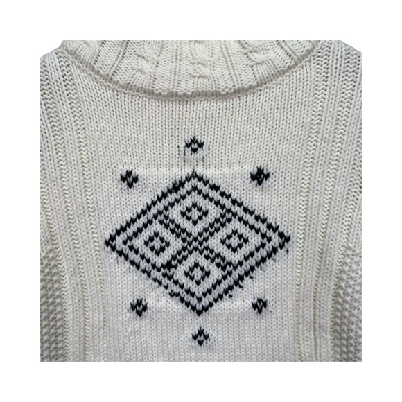 The Reeds J. Crew Womens Turtleneck Christmas Sweater Fair Isle Wool Blend - Picture 5 of 7